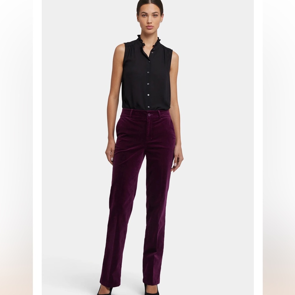 NYDJ Rich Purple Straight Leg Pants